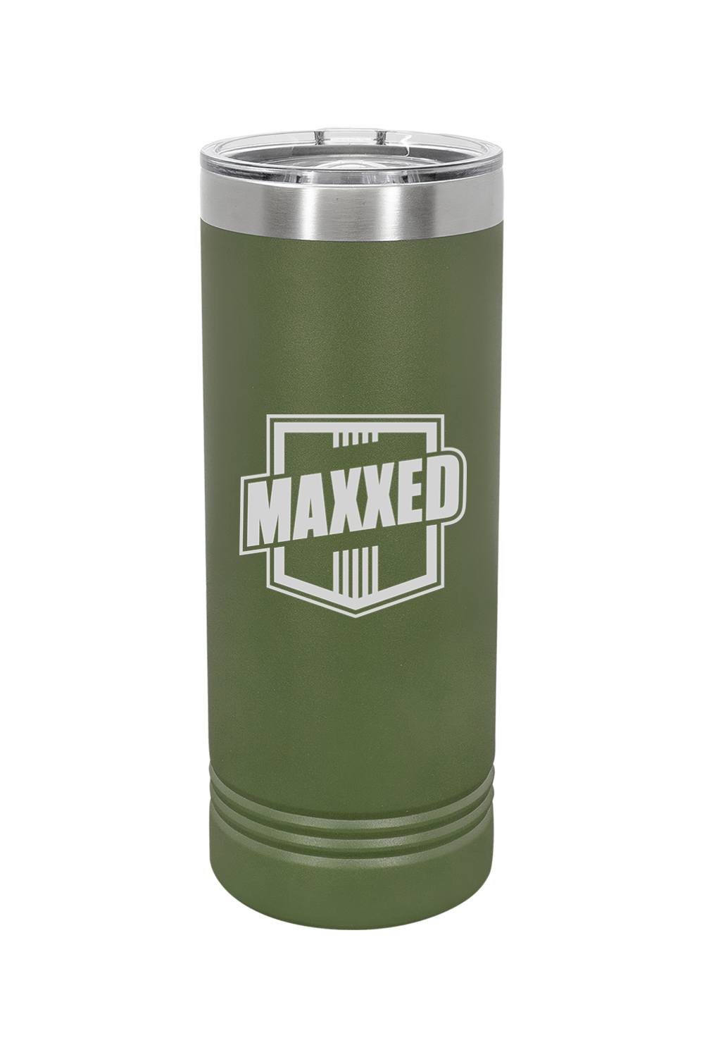 Team Maxxed Engraved 22 oz. Skinny Tumbler with Slider Lid