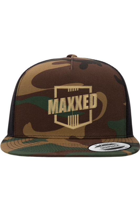 Maxxed Camo Flat Bill Hat