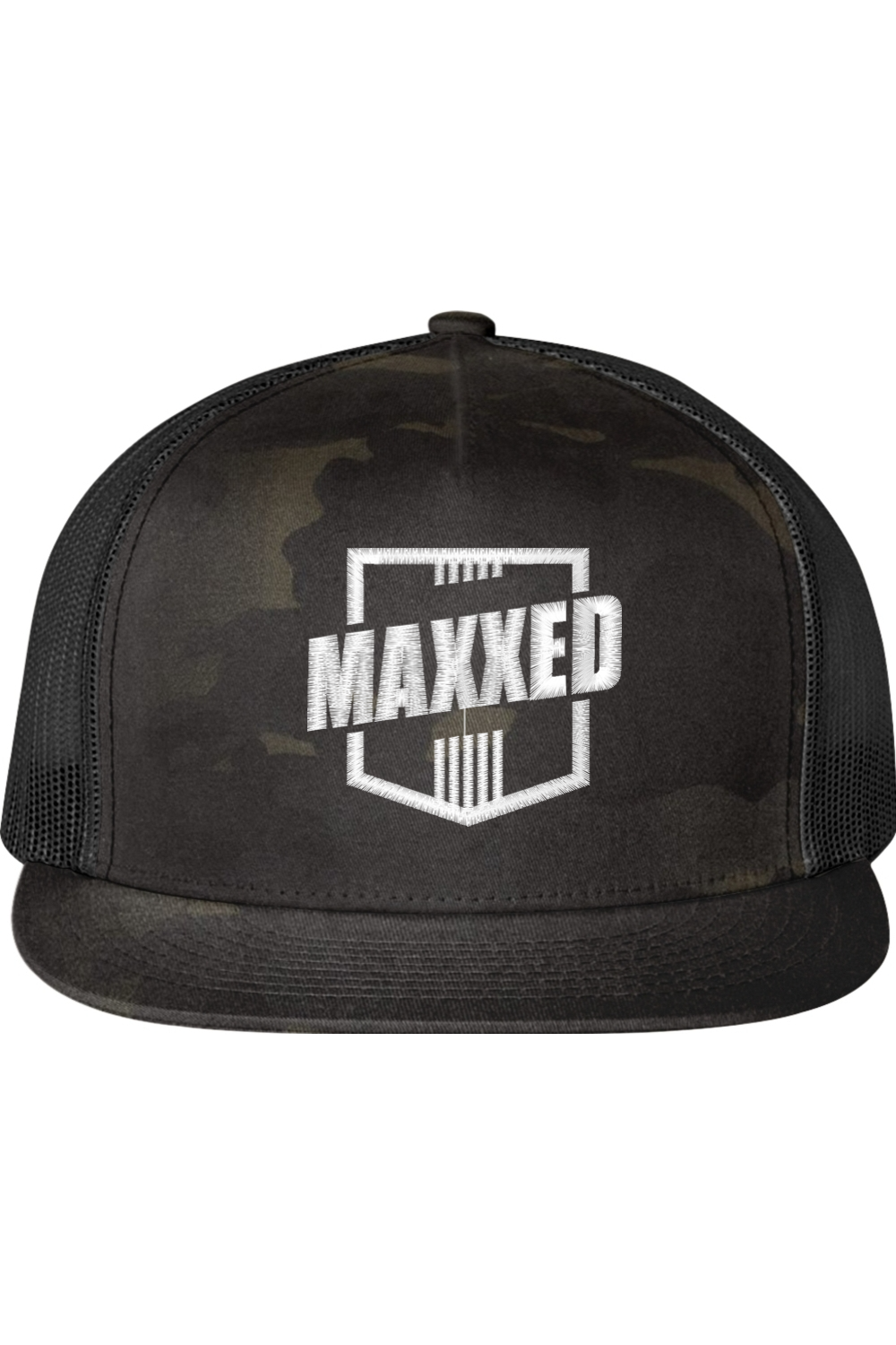 Maxxed Embroidered Flat Bill Hat