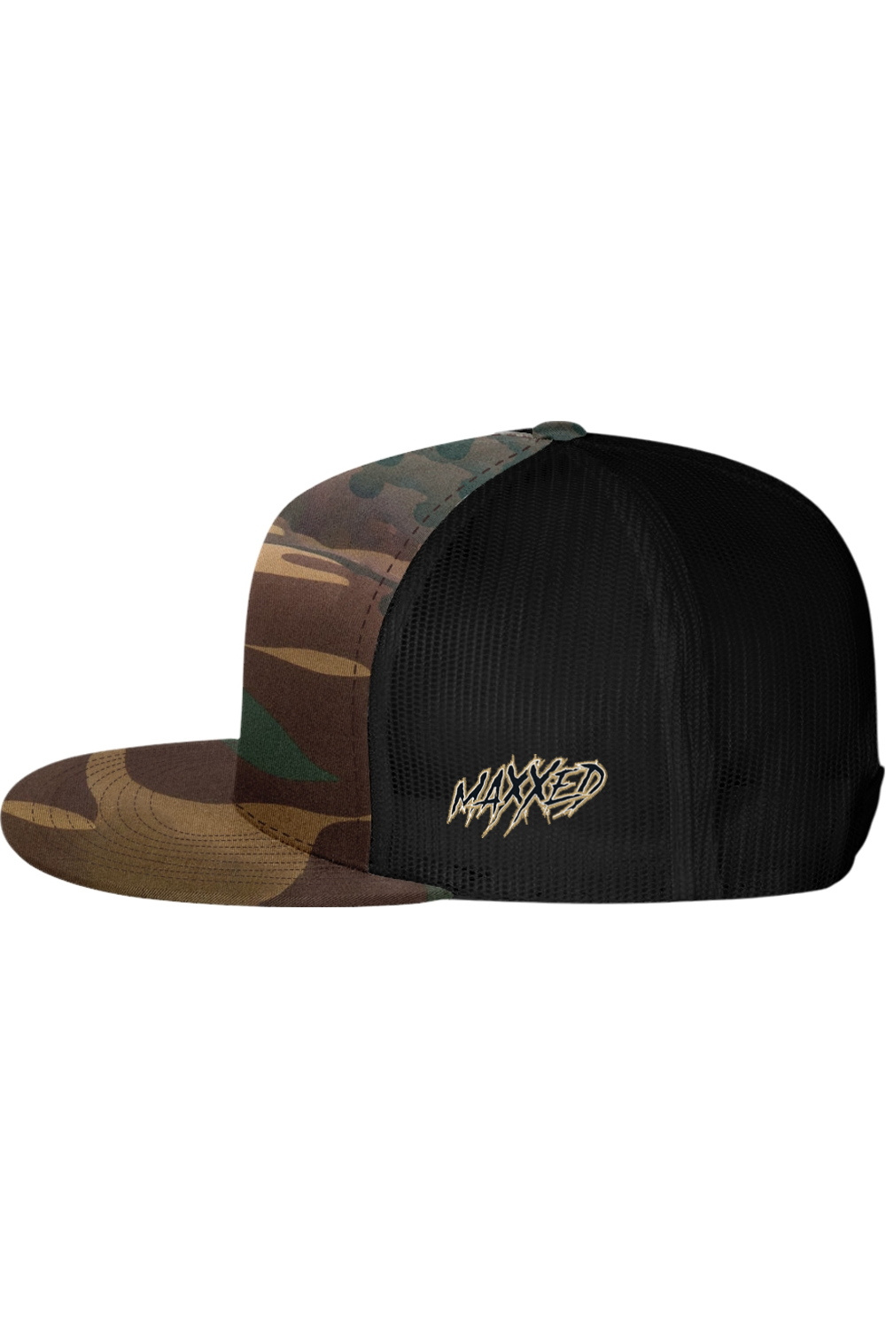 Maxxed Camo Flat Bill Hat