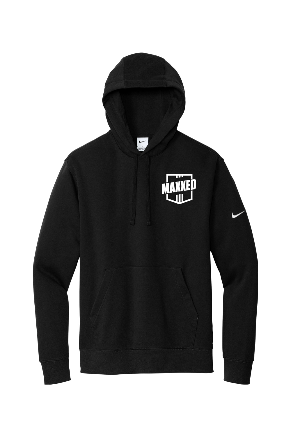 Maxxed Nike Club Fleece Sleeve Swoosh Pullover Hoodie