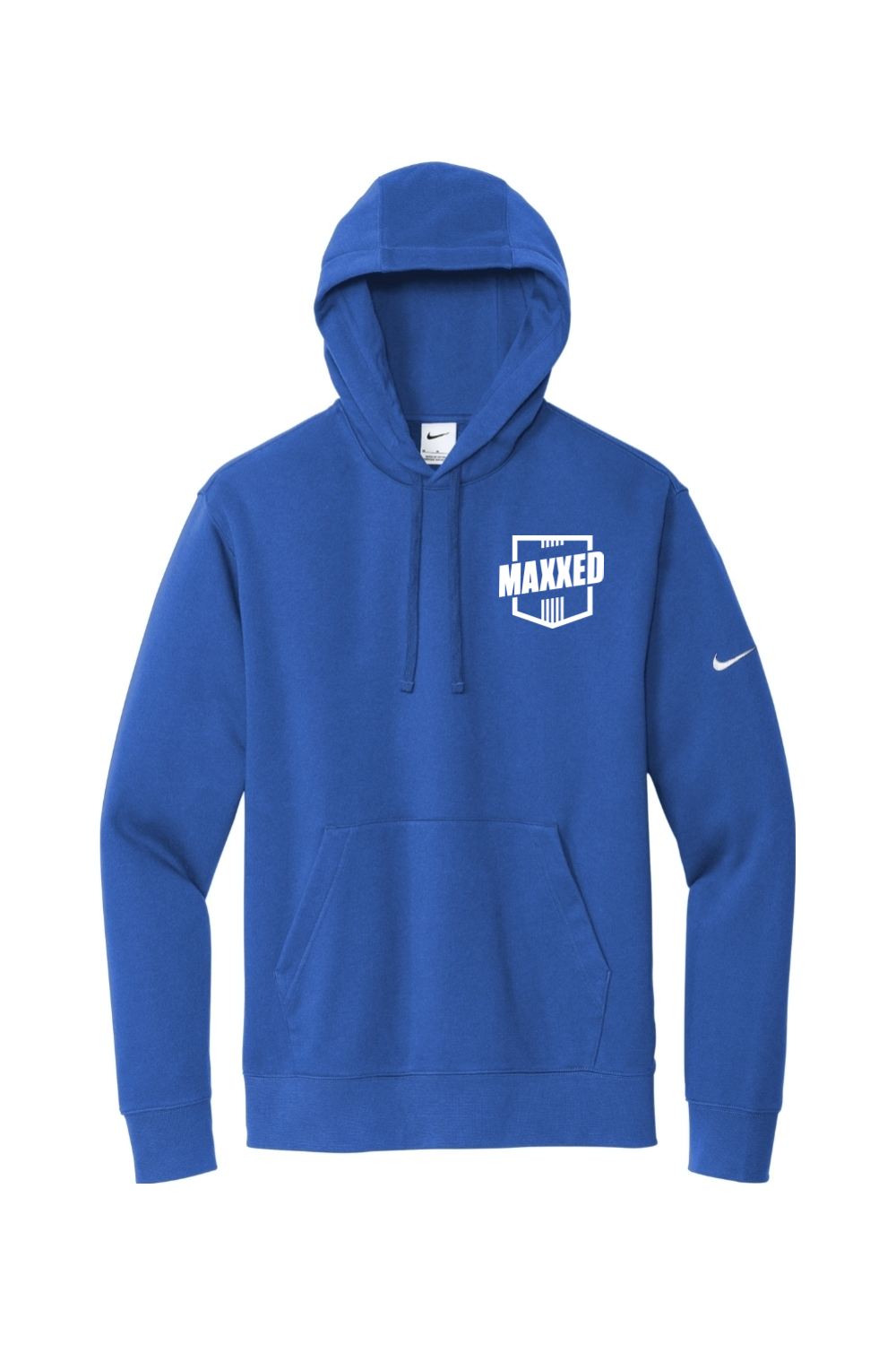 Maxxed Nike Club Fleece Sleeve Swoosh Pullover Hoodie