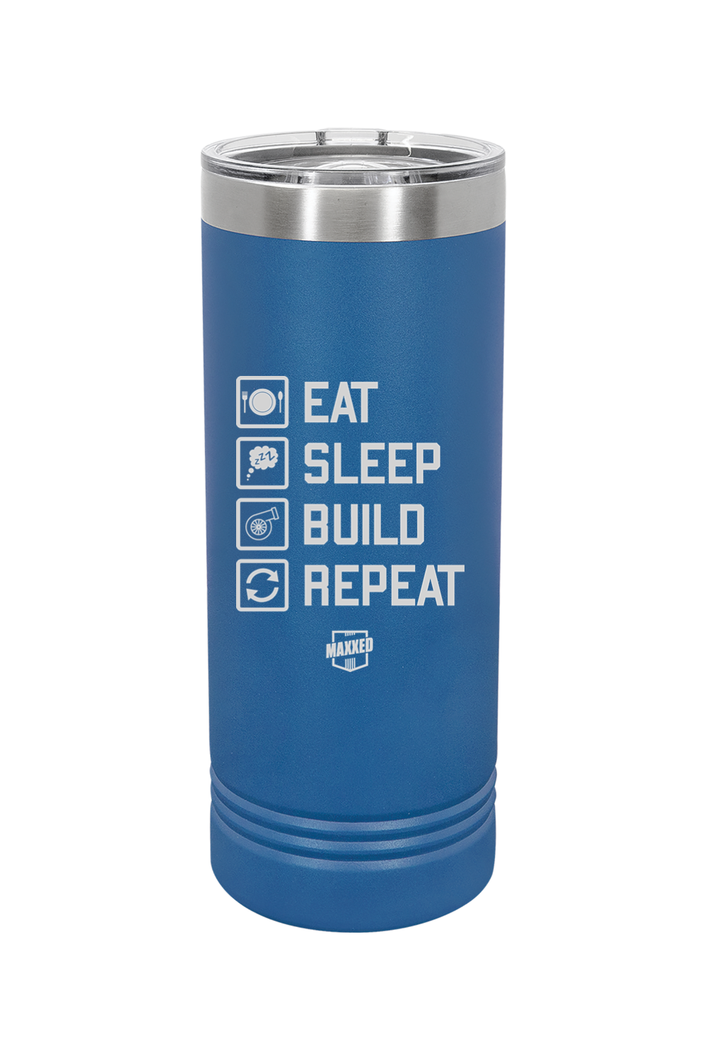 Maxxed Engraved 22 oz. Skinny Tumbler with Slider Lid