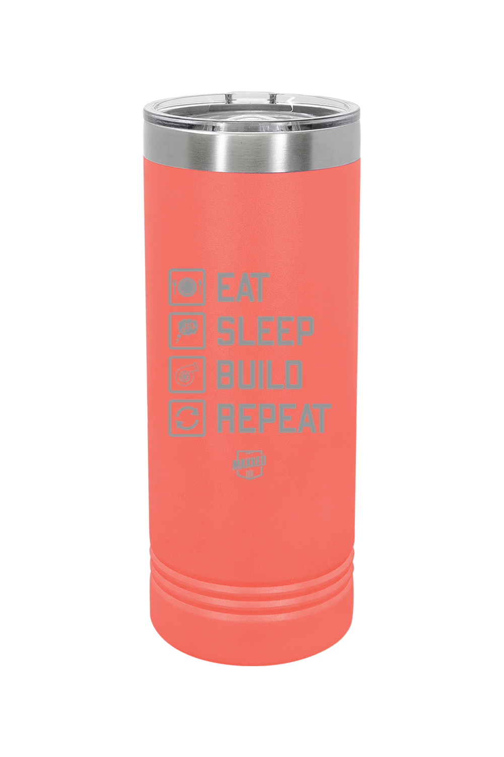 Maxxed Engraved 22 oz. Skinny Tumbler with Slider Lid