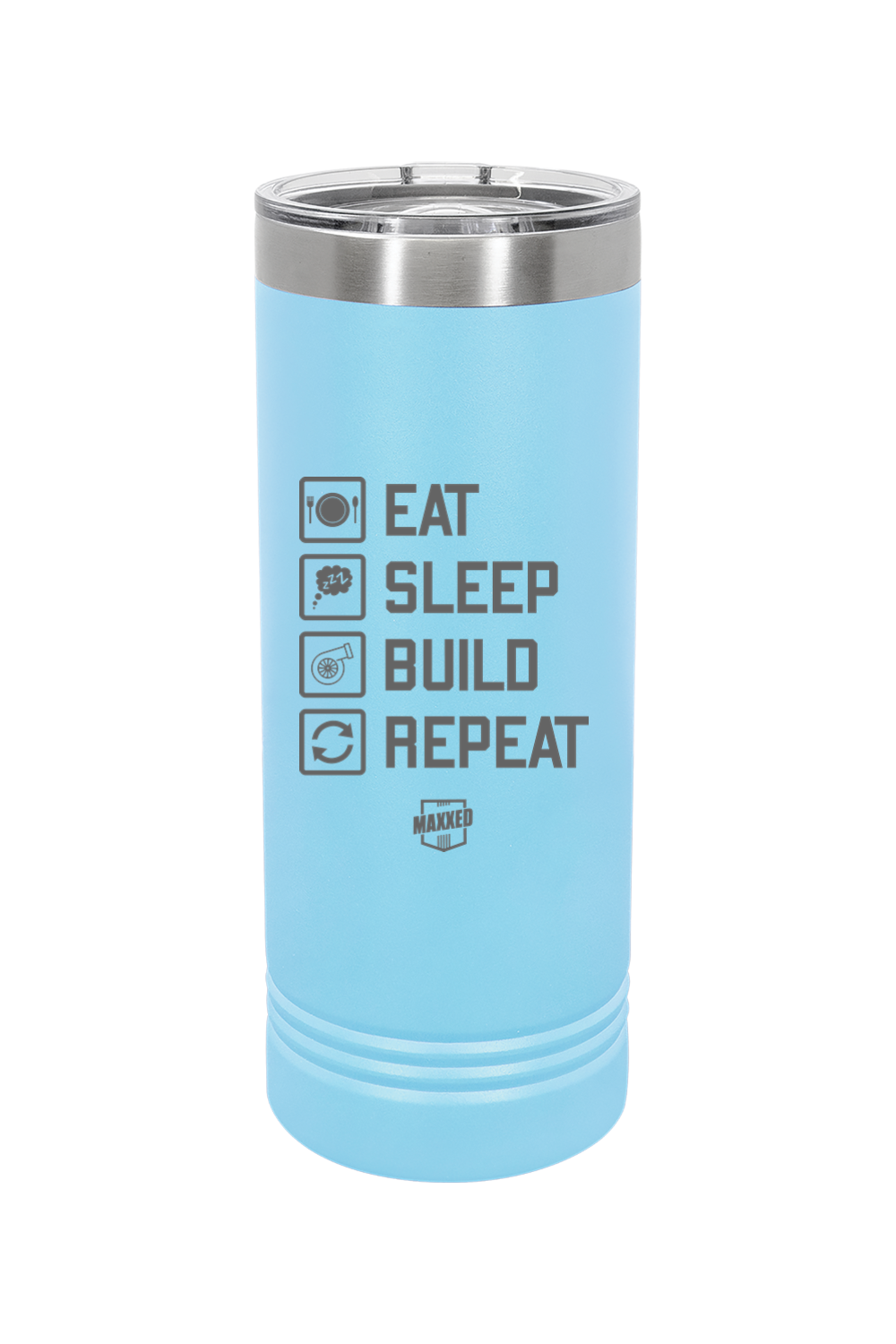 Maxxed Engraved 22 oz. Skinny Tumbler with Slider Lid