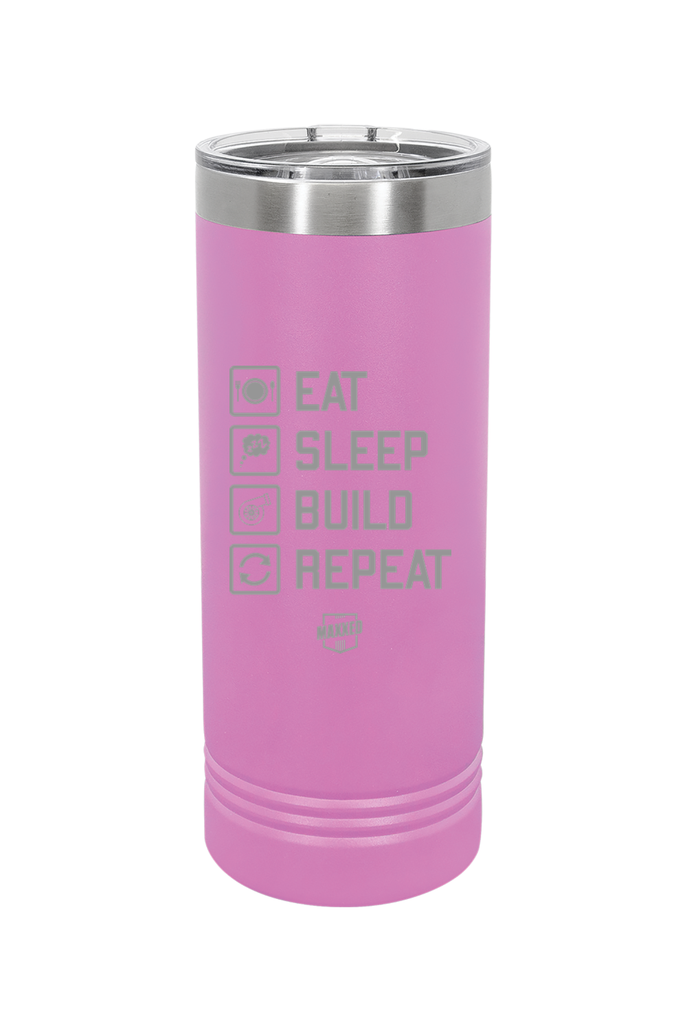 Maxxed Engraved 22 oz. Skinny Tumbler with Slider Lid