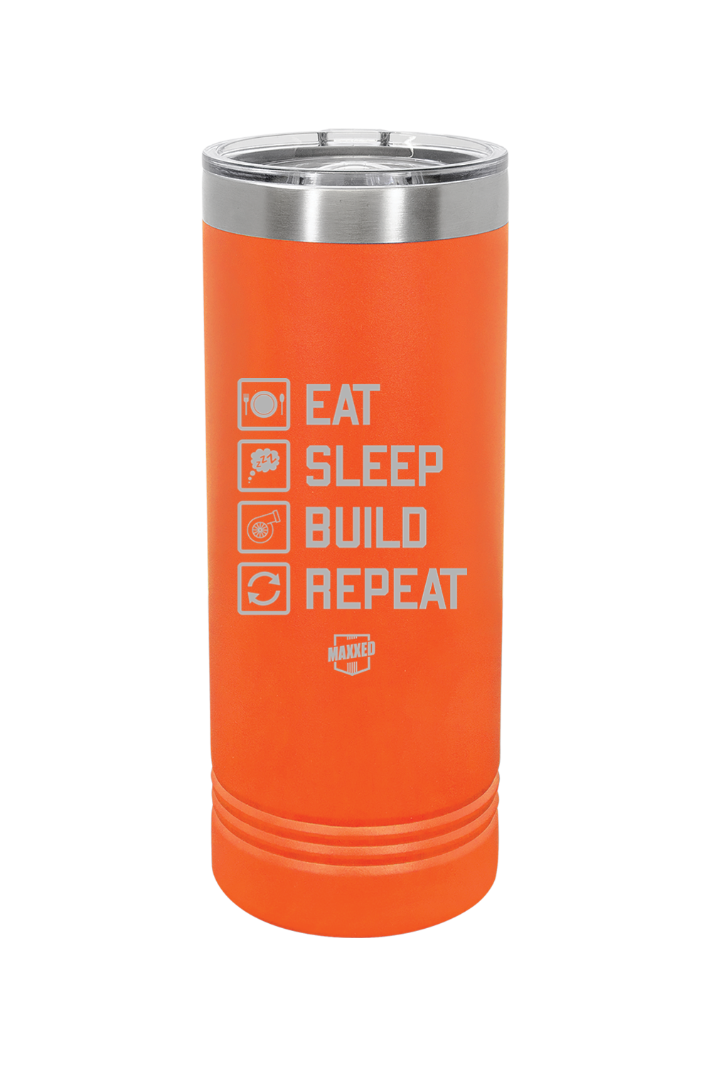 Maxxed Engraved 22 oz. Skinny Tumbler with Slider Lid