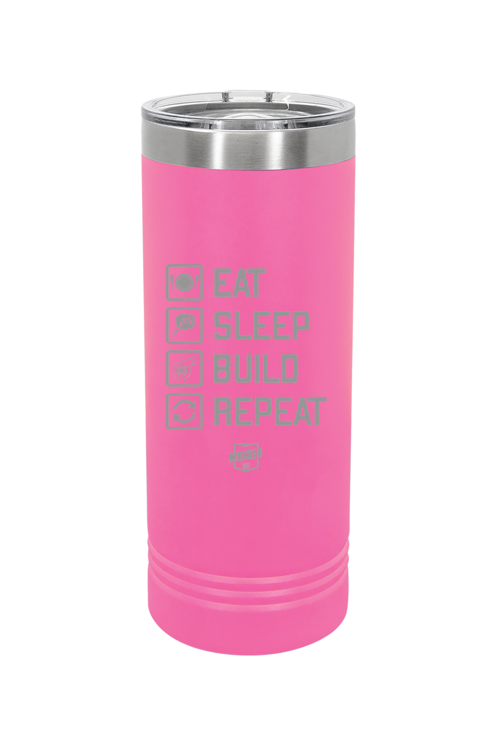 Maxxed Engraved 22 oz. Skinny Tumbler with Slider Lid