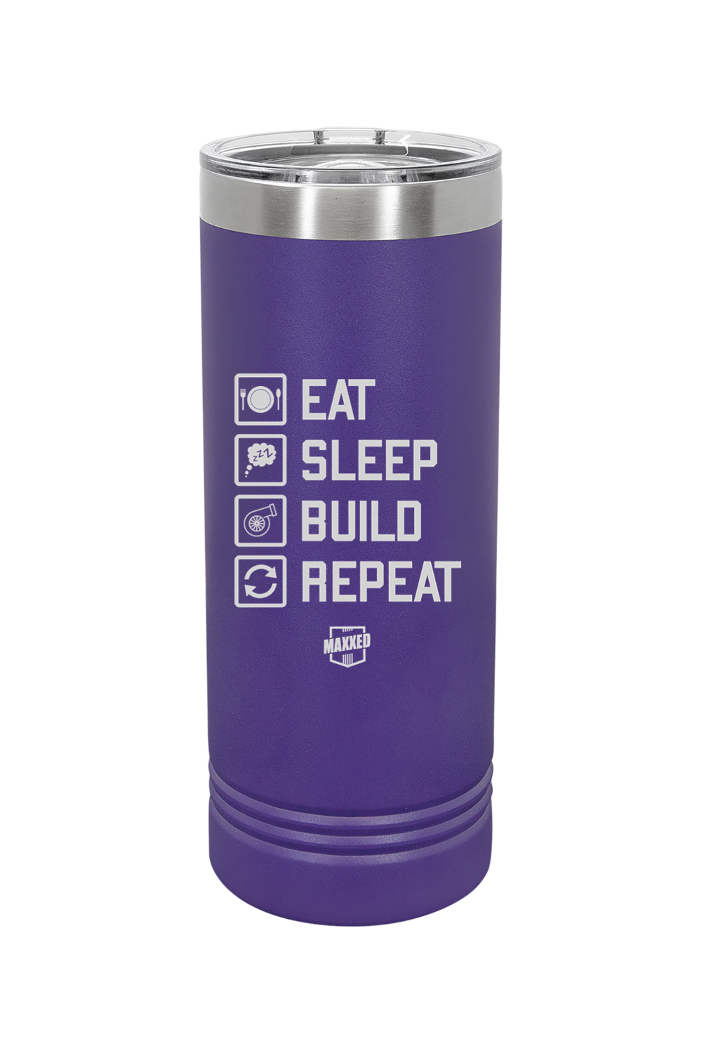 Maxxed Engraved 22 oz. Skinny Tumbler with Slider Lid