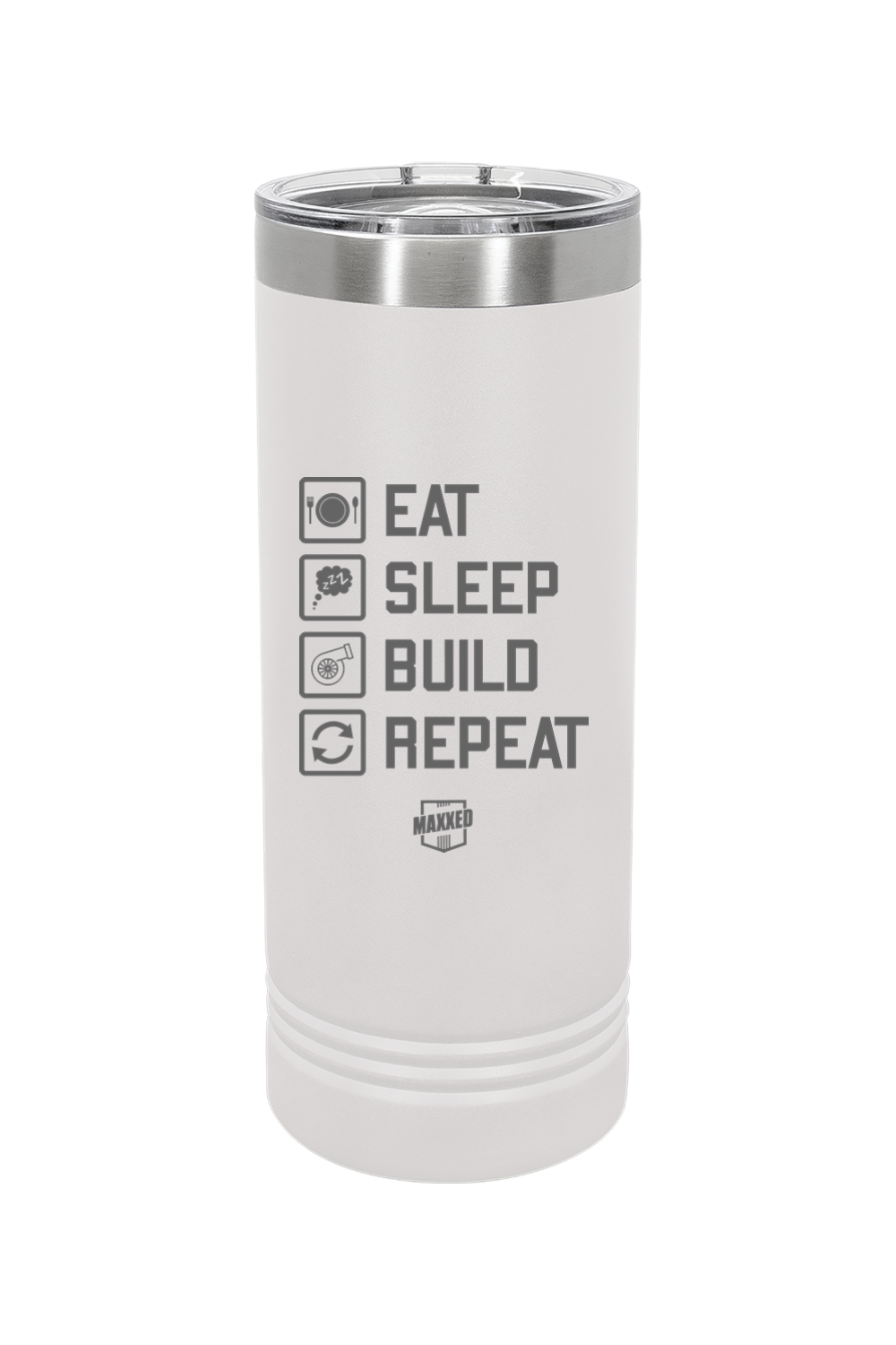 Maxxed Engraved 22 oz. Skinny Tumbler with Slider Lid