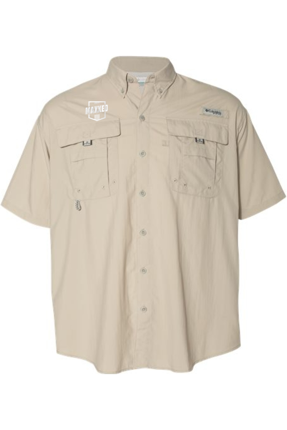 Maxxed Embroidered Columbia PFG Bahama II Short Sleeve Shirt