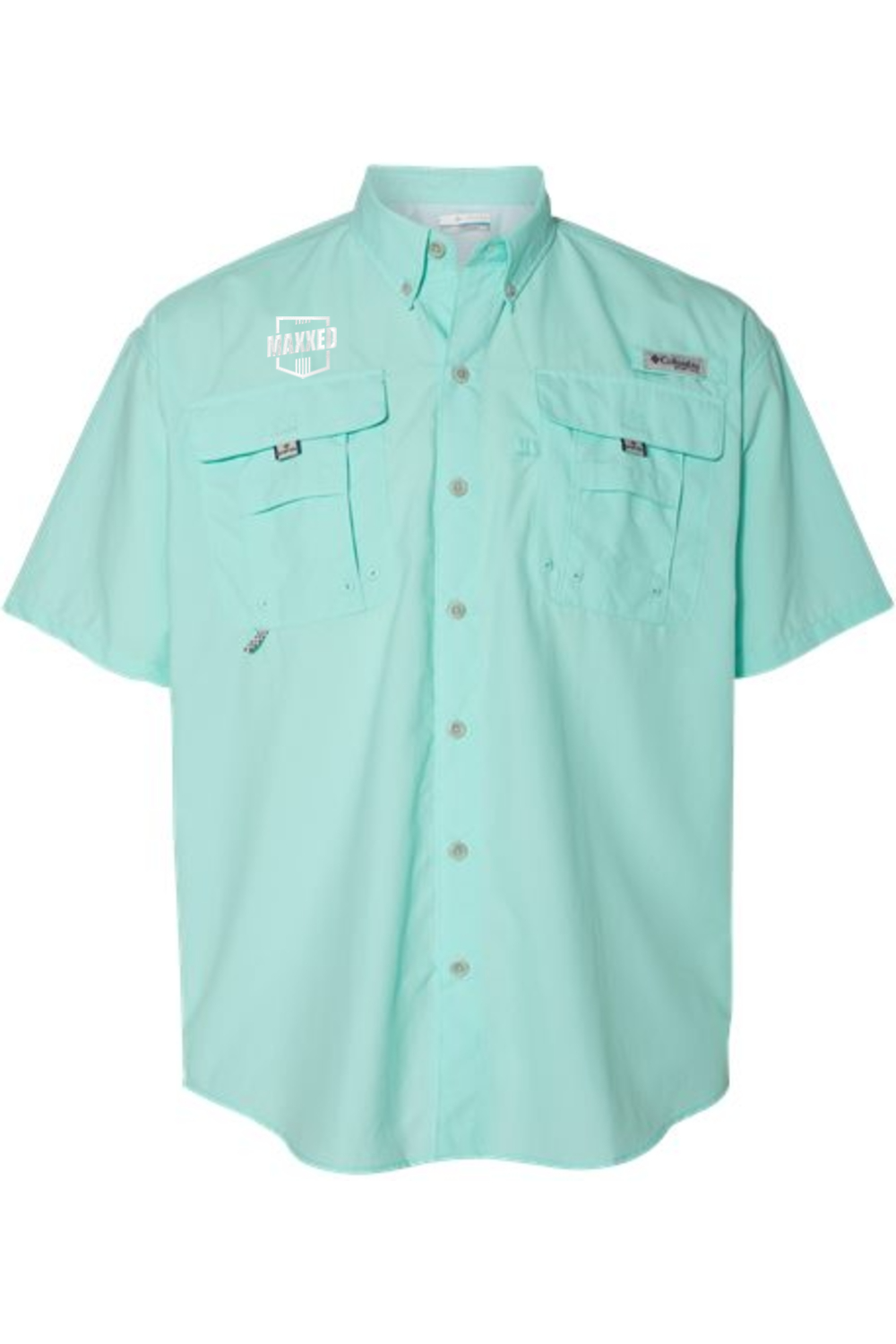 Maxxed Embroidered Columbia PFG Bahama II Short Sleeve Shirt