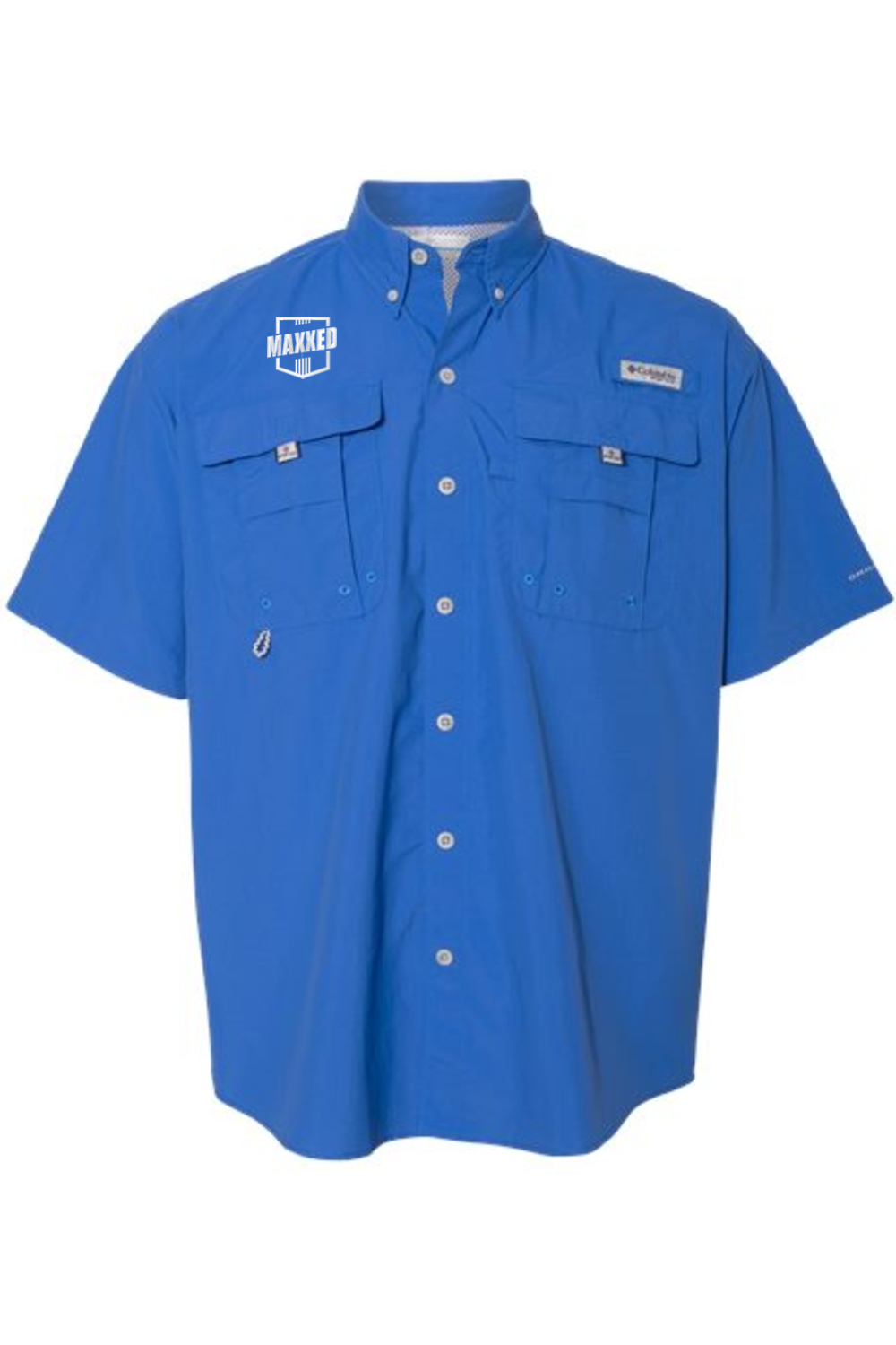 Maxxed Embroidered Columbia PFG Bahama II Short Sleeve Shirt