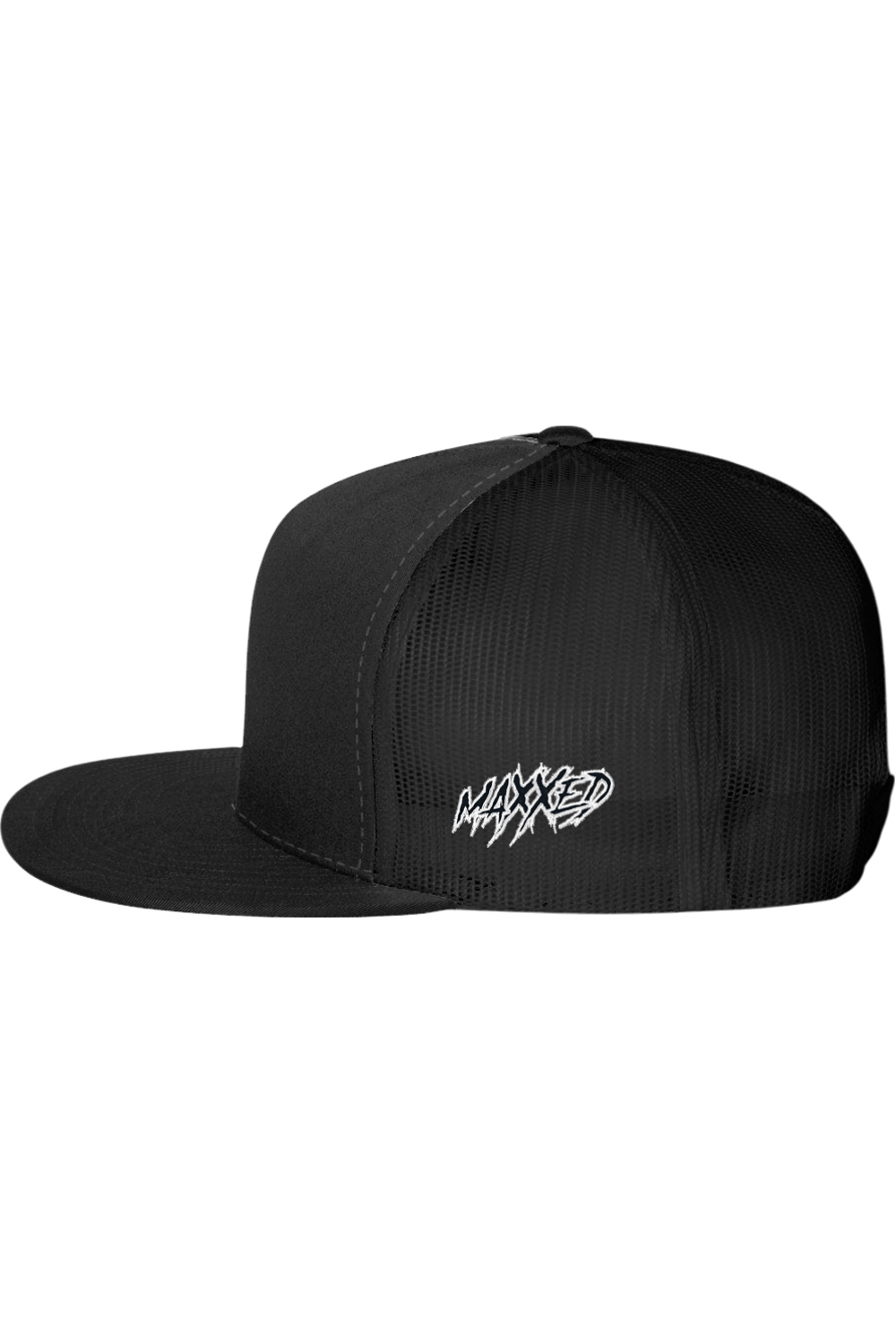 Maxxed Embroidered Flat Bill Hat