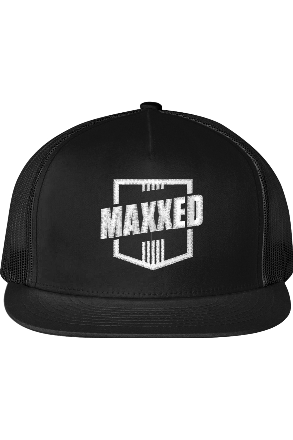 Maxxed Embroidered Flat Bill Hat