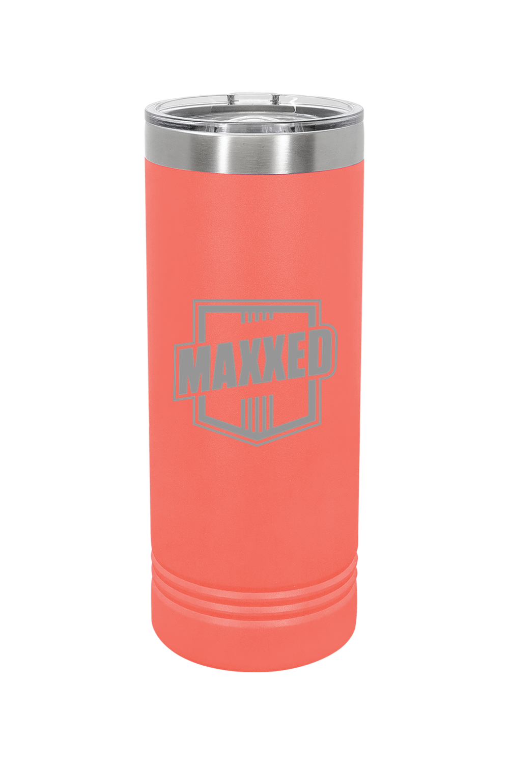 Maxxed Engraved 22 oz. Skinny Tumbler with Slider Lid