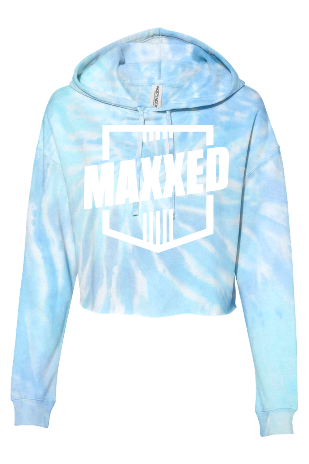 Maxxed Tie Dye Crop Hooded Sweatshirt