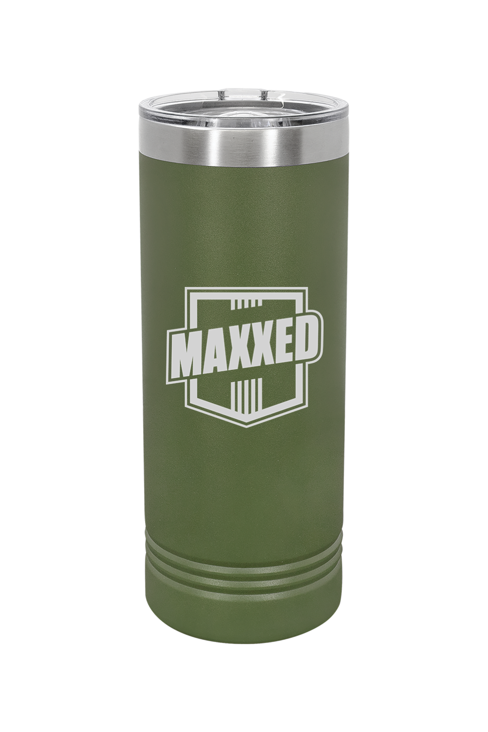 Maxxed Engraved 22 oz. Skinny Tumbler with Slider Lid