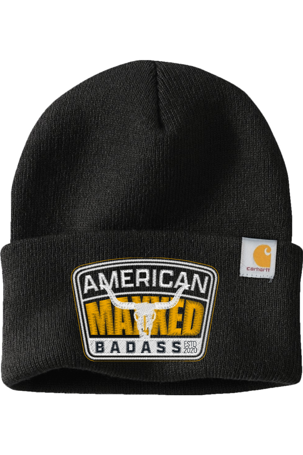 Maxxed American Badass Embroidered Carhartt Watch Cap 2.0