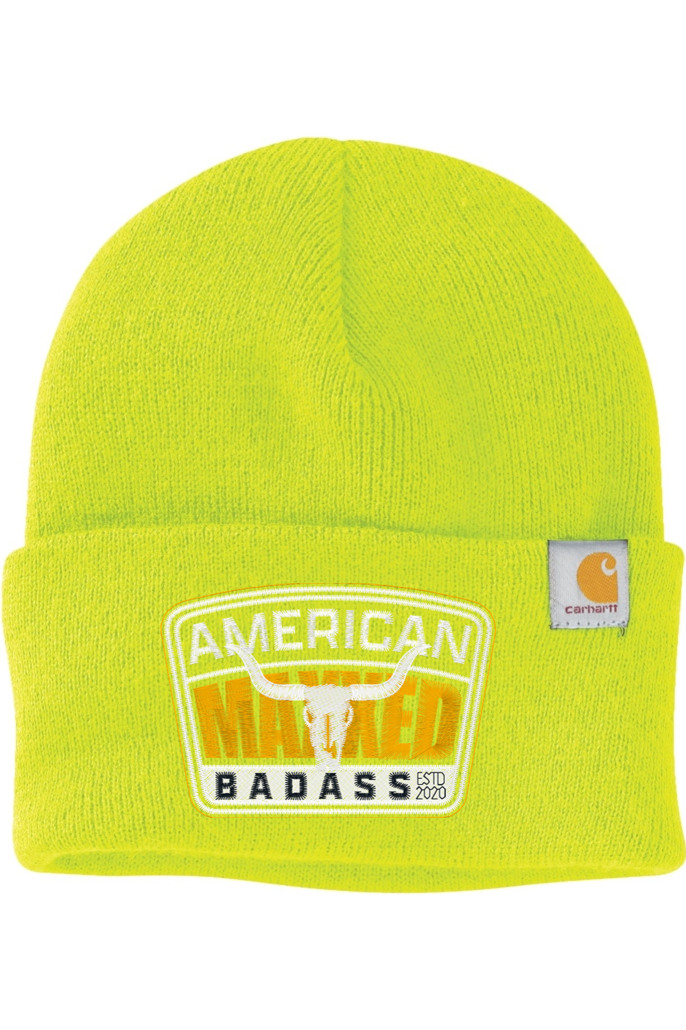 Maxxed American Badass Embroidered Carhartt Watch Cap 2.0