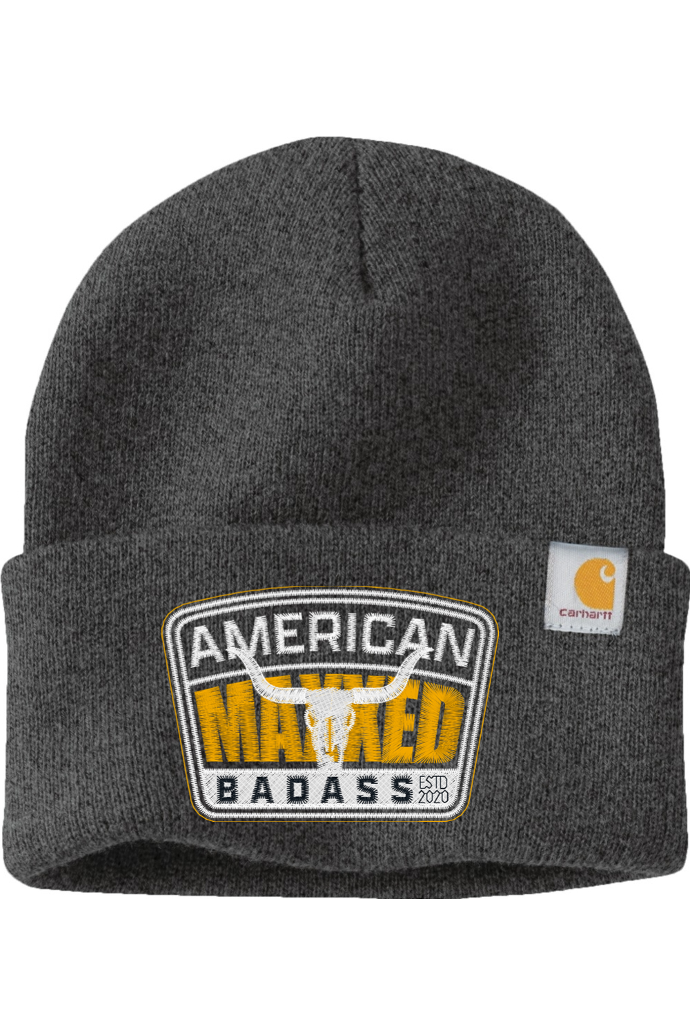 Maxxed American Badass Embroidered Carhartt Watch Cap 2.0