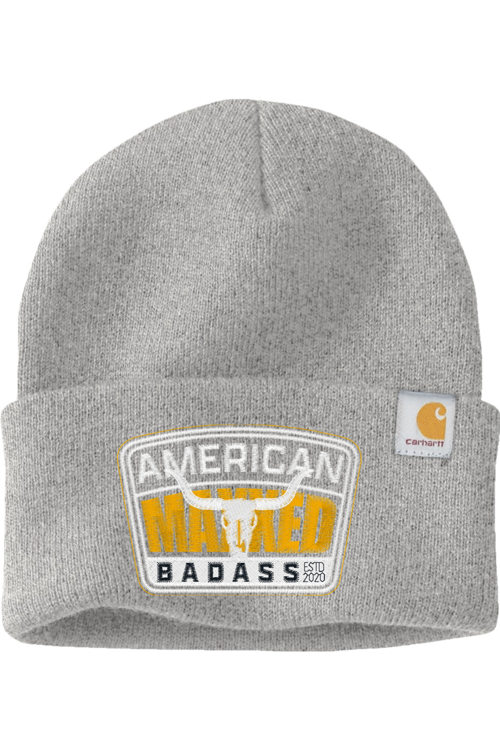 Maxxed American Badass Embroidered Carhartt Watch Cap 2.0