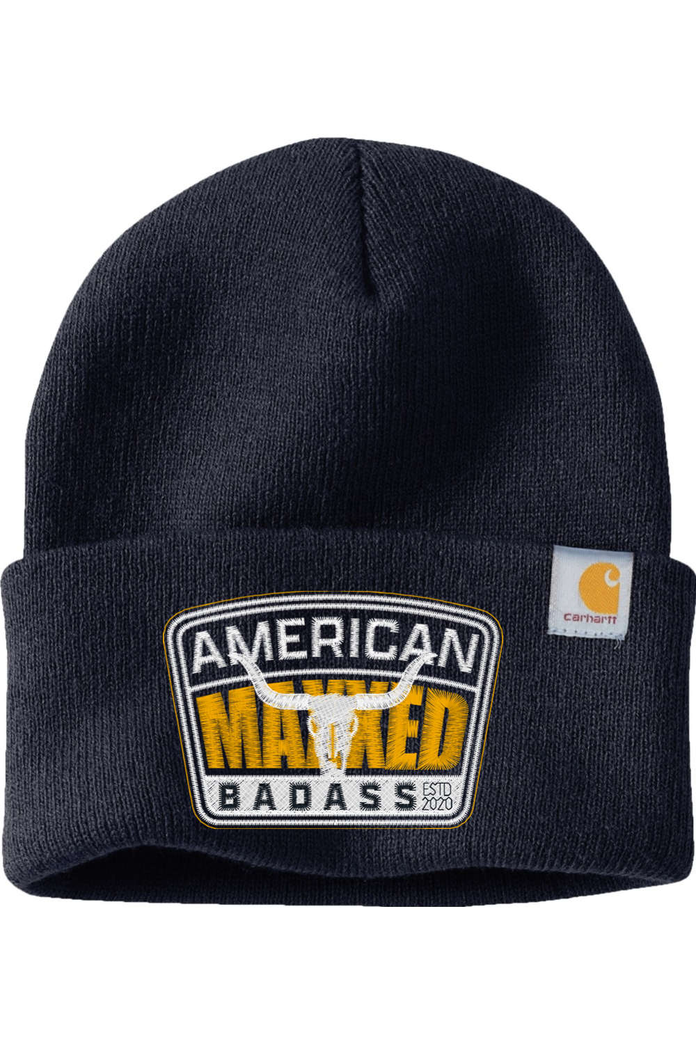 Maxxed American Badass Embroidered Carhartt Watch Cap 2.0