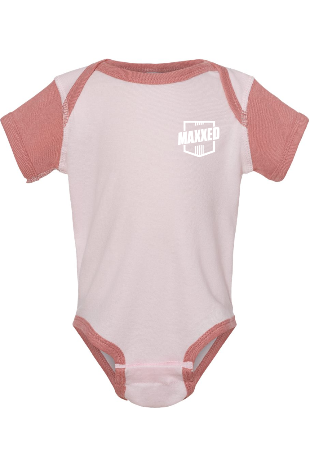 Maxxed Rabbit Skins Infant Short Sleeve Baby Rib Bodysuit