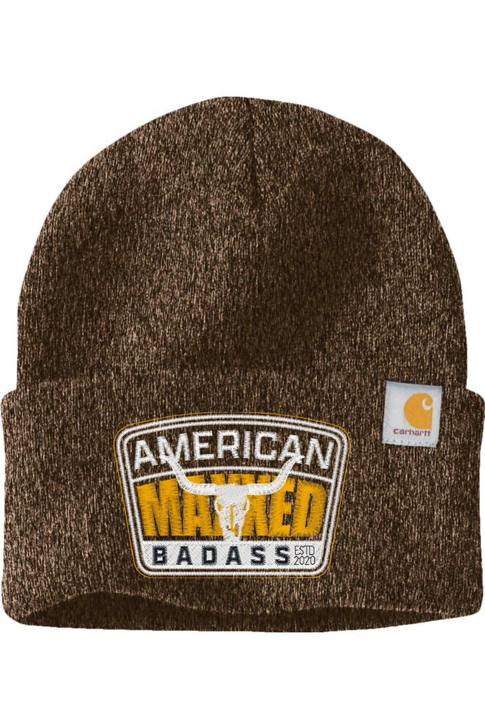 Maxxed American Badass Embroidered Carhartt Watch Cap 2.0