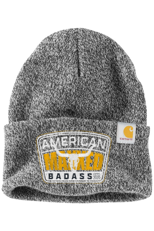 Maxxed American Badass Embroidered Carhartt Watch Cap 2.0